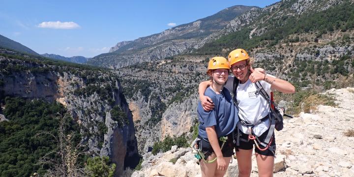 Escalade en grande voie "l'arête du belvédère" le 08 aout