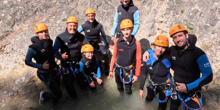 Canyon du Haut Jabron du 17 aout avec Niko