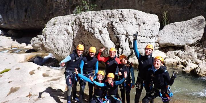 Canyon de Saint Auban le 19 août avec Caro