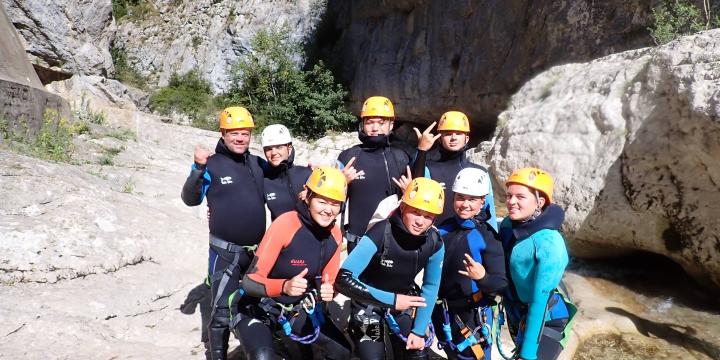 Canyon de Saint Auban le 21 aout matin avec Caro