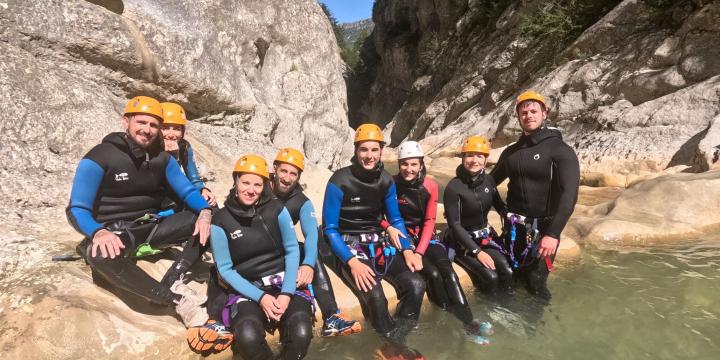 Canyon du saint auban du 21 aout avec Niko