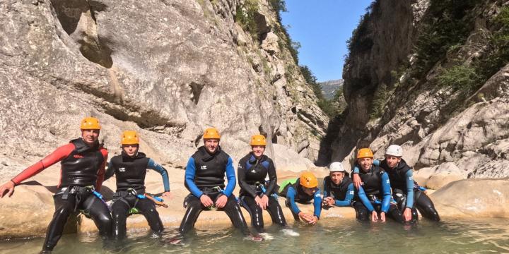 Canyon de Saint Auban du 28 aout avec Niko