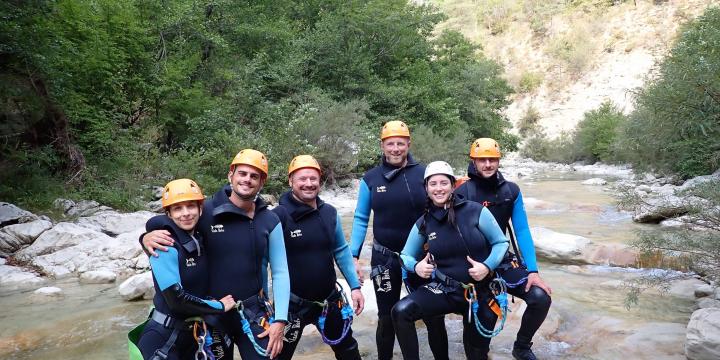 Canyon d'Aiglun le 1er septembre